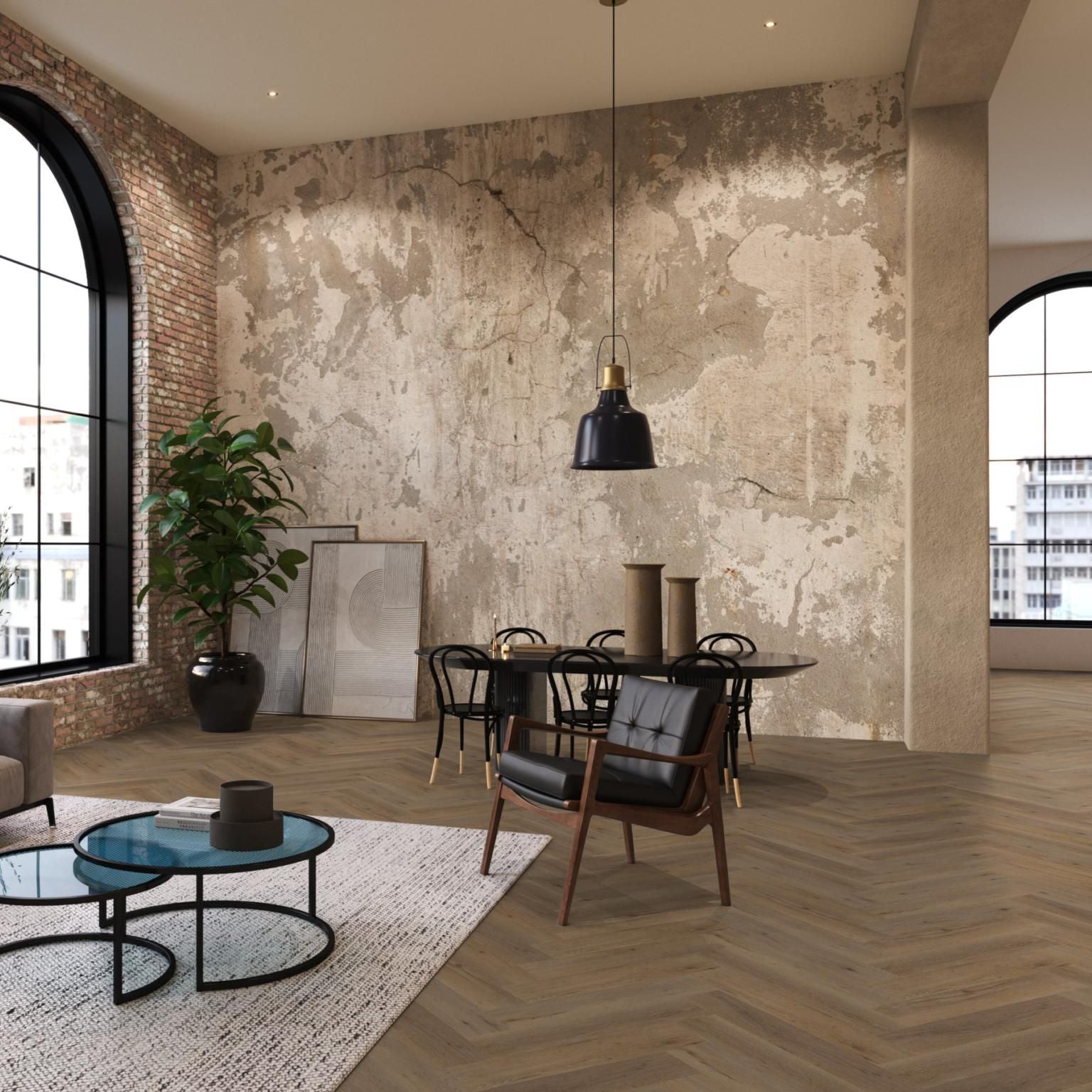 Floorlife - YUP Leyton Dryback Visgraat Smoky