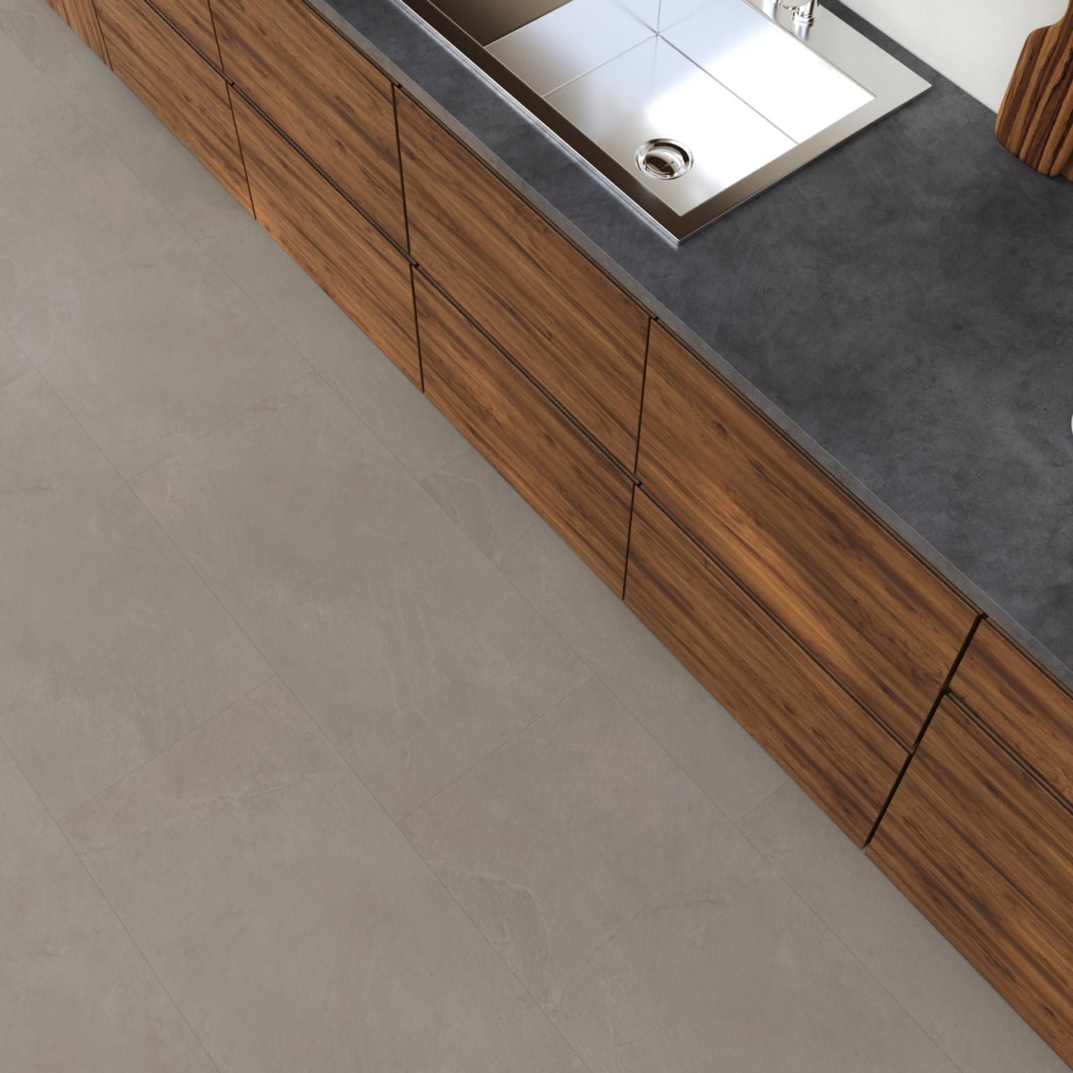 Floorlife - Stanmore Tegel Warm Grey Dryback (Plak)