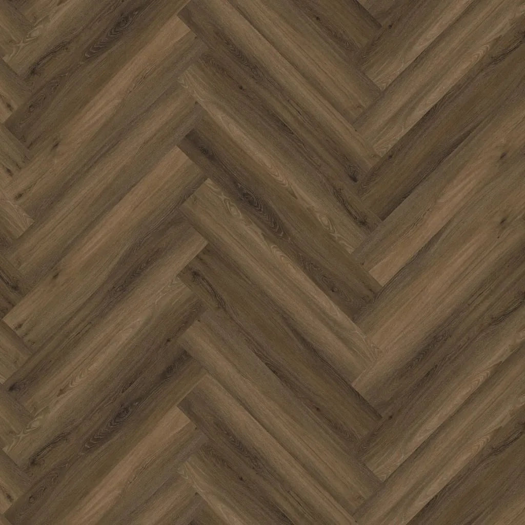 Floorlife - YUP Visgraat Warm Brown Dryback (Plak)