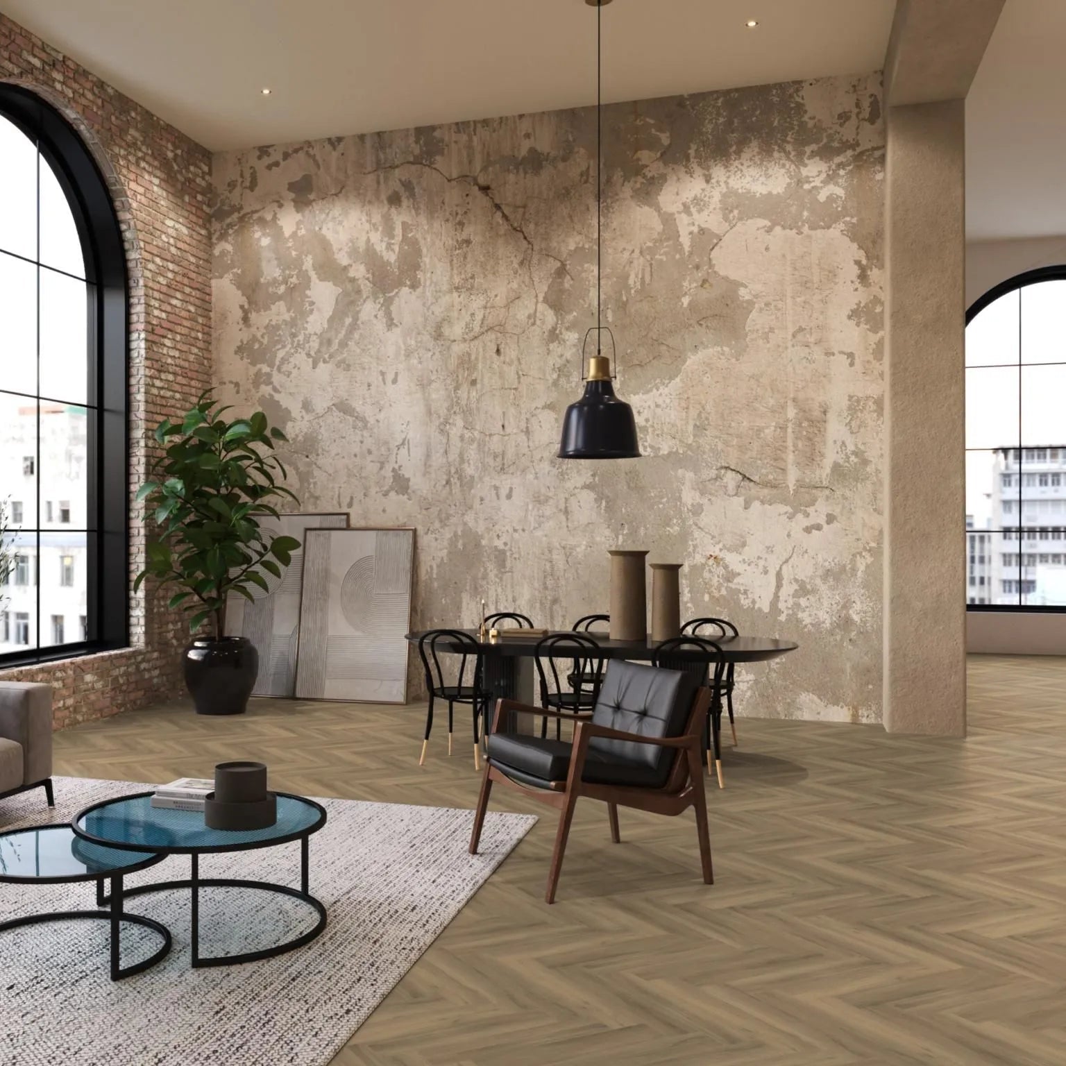 Floorlife - YUP Visgraat Natural Dryback (Plak)
