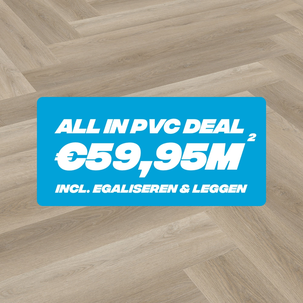 All In Deal - Soft Oak Greige Dryback Visgraat (Plak)