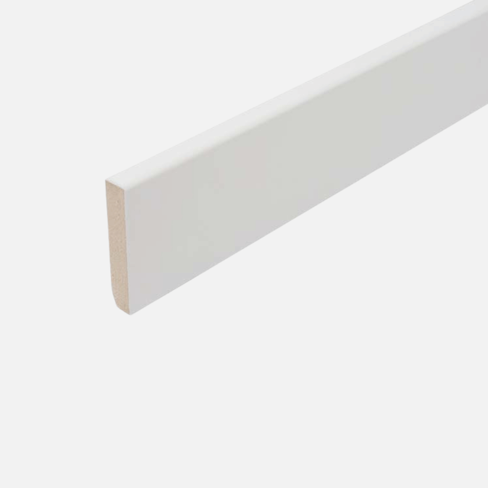 Stijlplint Blok Witfolie 12x58x2400mm