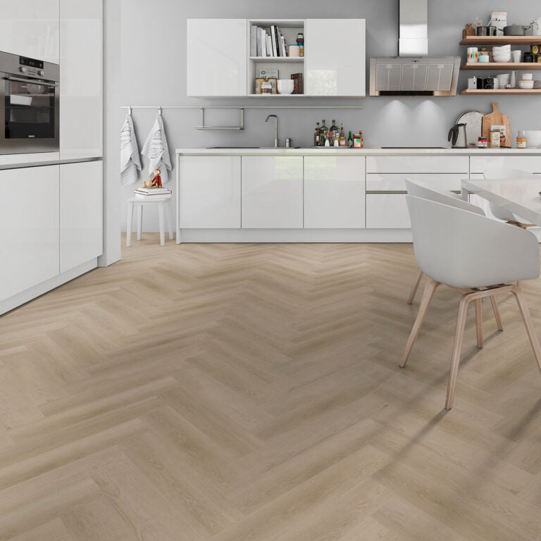 All In Deal - Raw Oak Light Natural Dryback Visgraat (Plak)