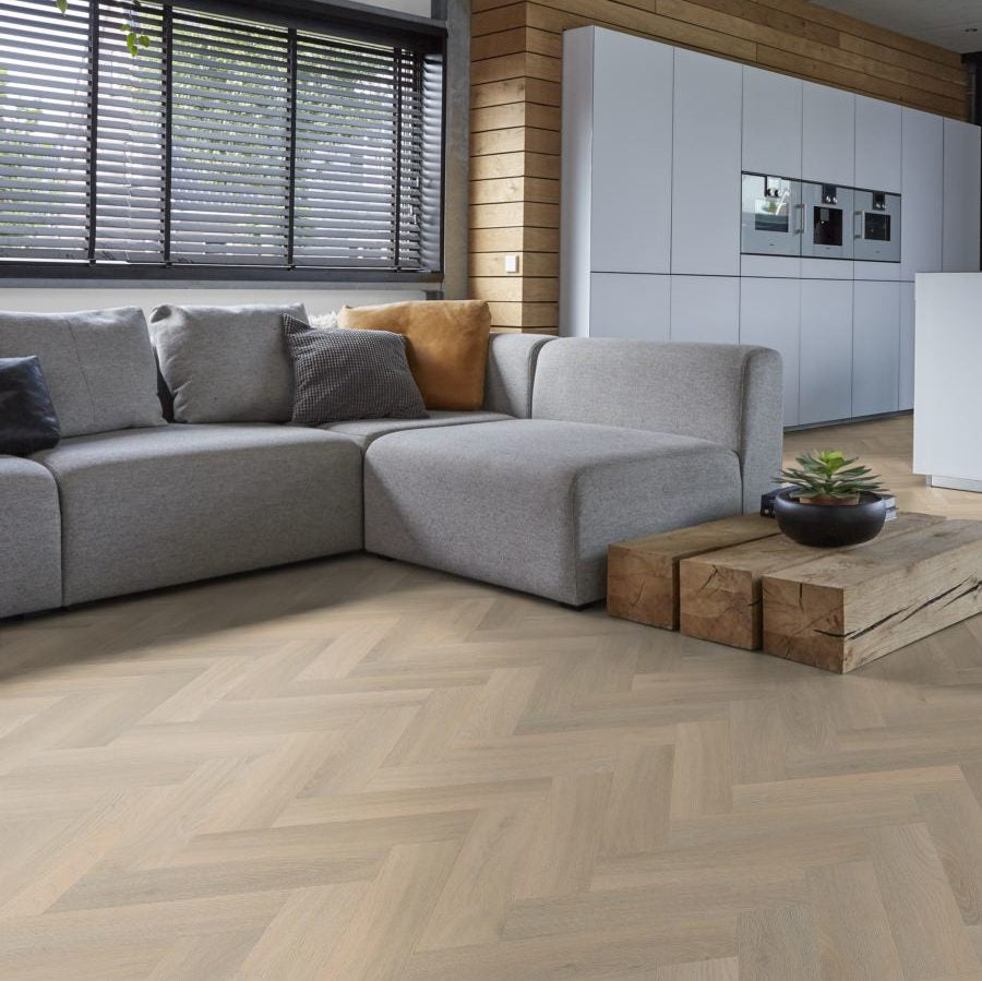 Floorlife - YUP Small Visgraat Beige Dryback (Plak)