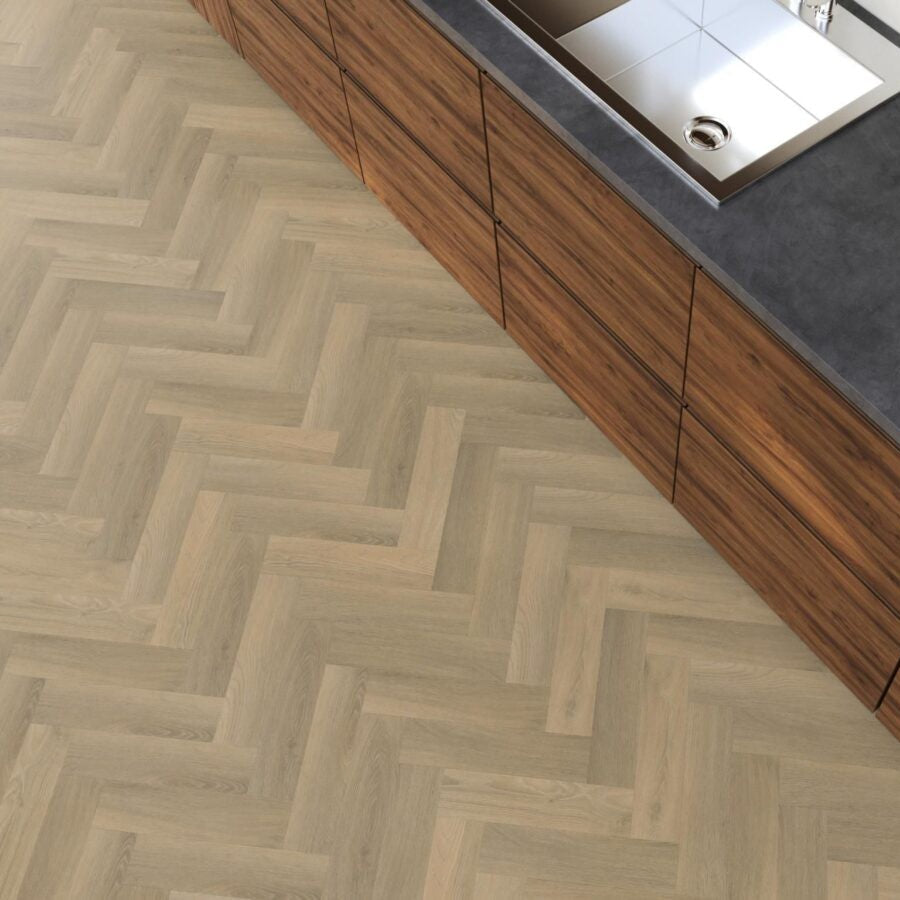 Floorlife - YUP Small Visgraat Natural Dryback (Plak)