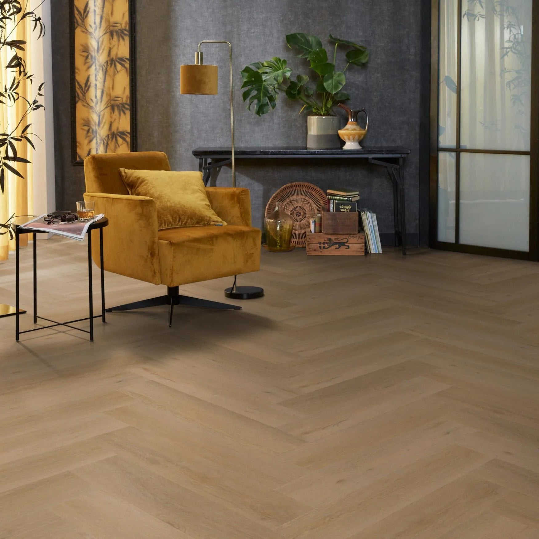 Floorlife - YUP Leyton Dryback Visgraat warm oak