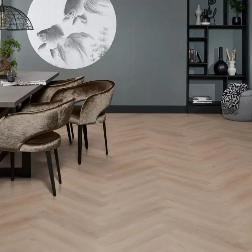 Floorlife - YUP Merton Visgraat Dark Oak Dryback (Plak)