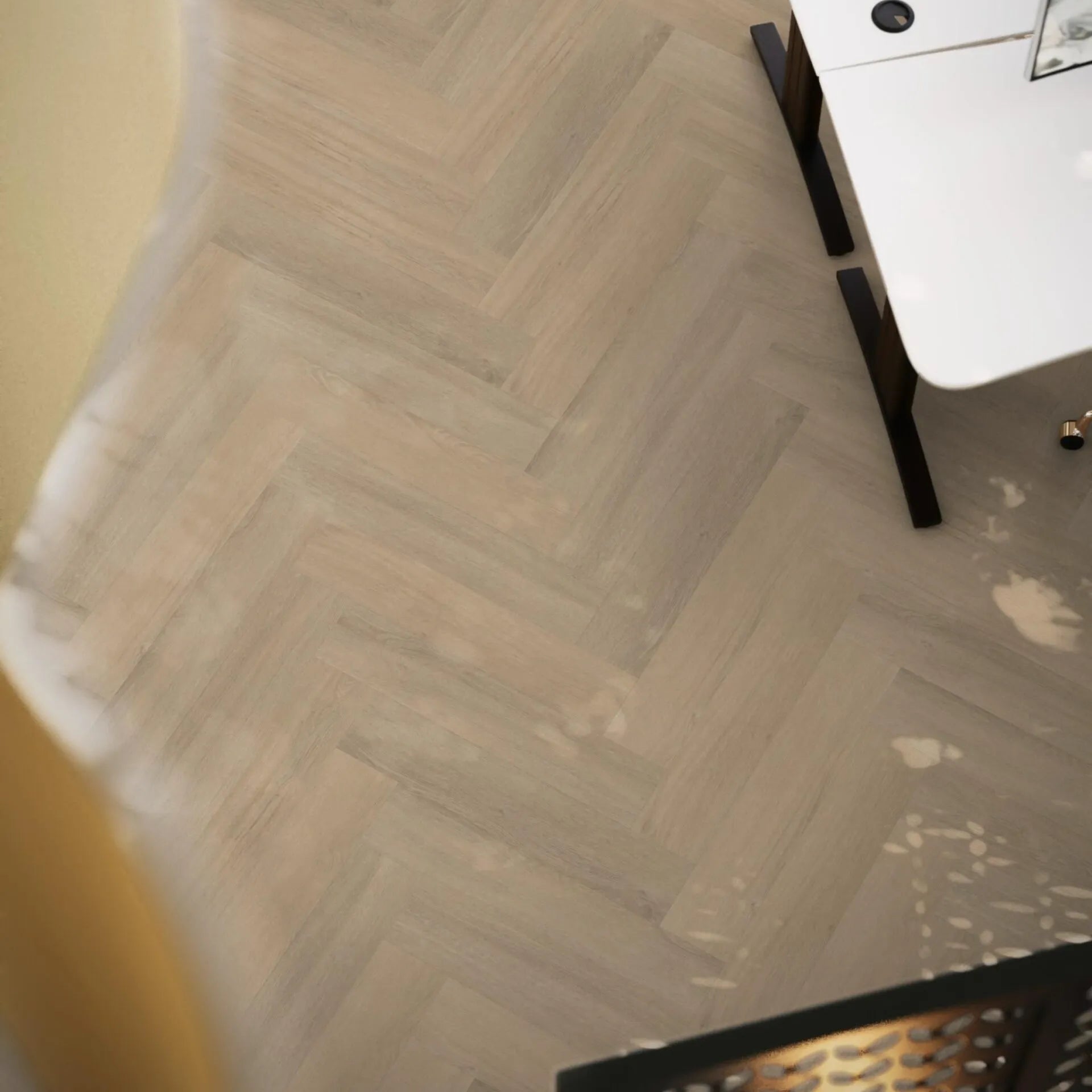 Floorlife - YUP Sutton Visgraat Warm Beige Dryback (Plak)