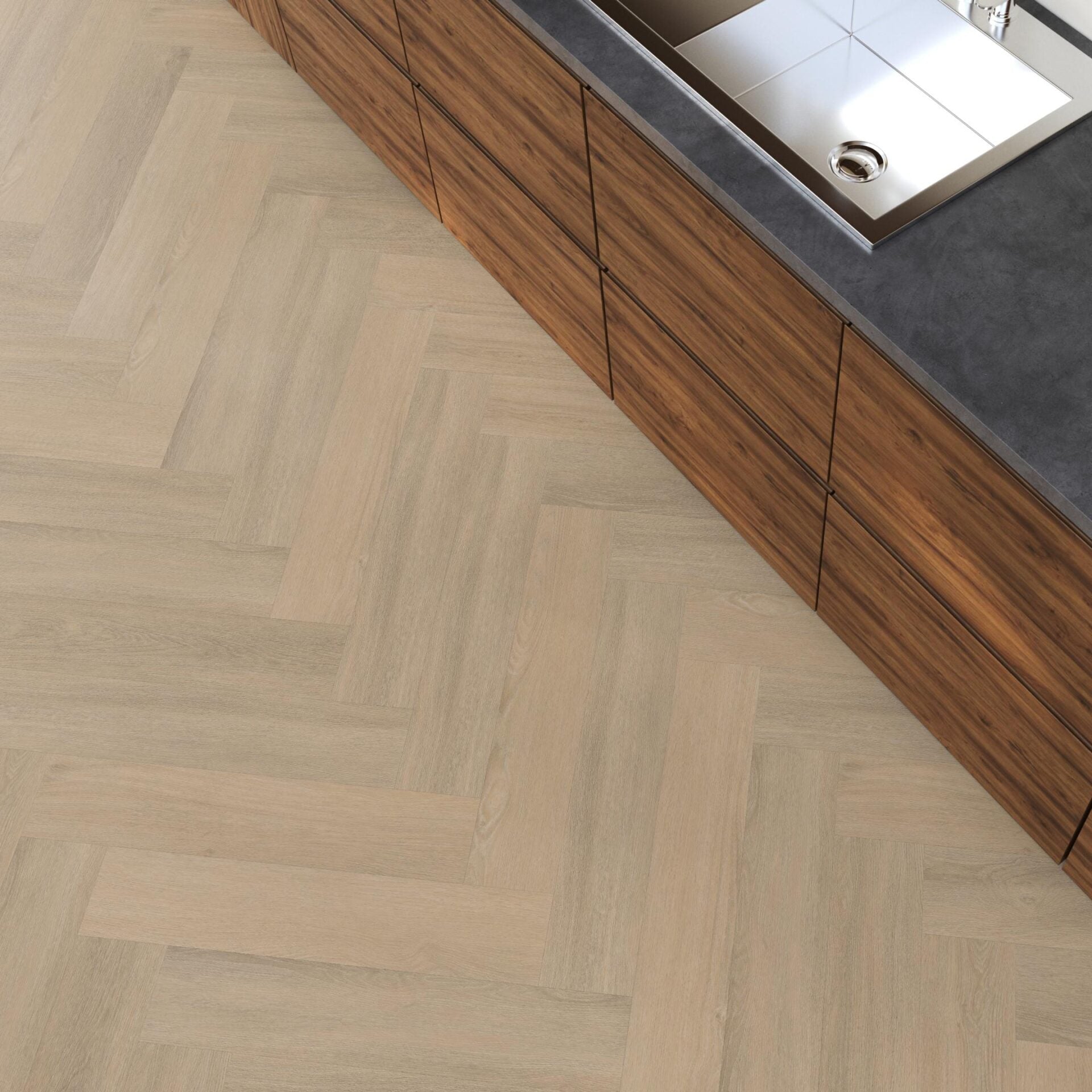 Floorlife - YUP Sutton Visgraat Click SRC Warm Beige
